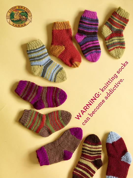 Sock knitting is addictive
